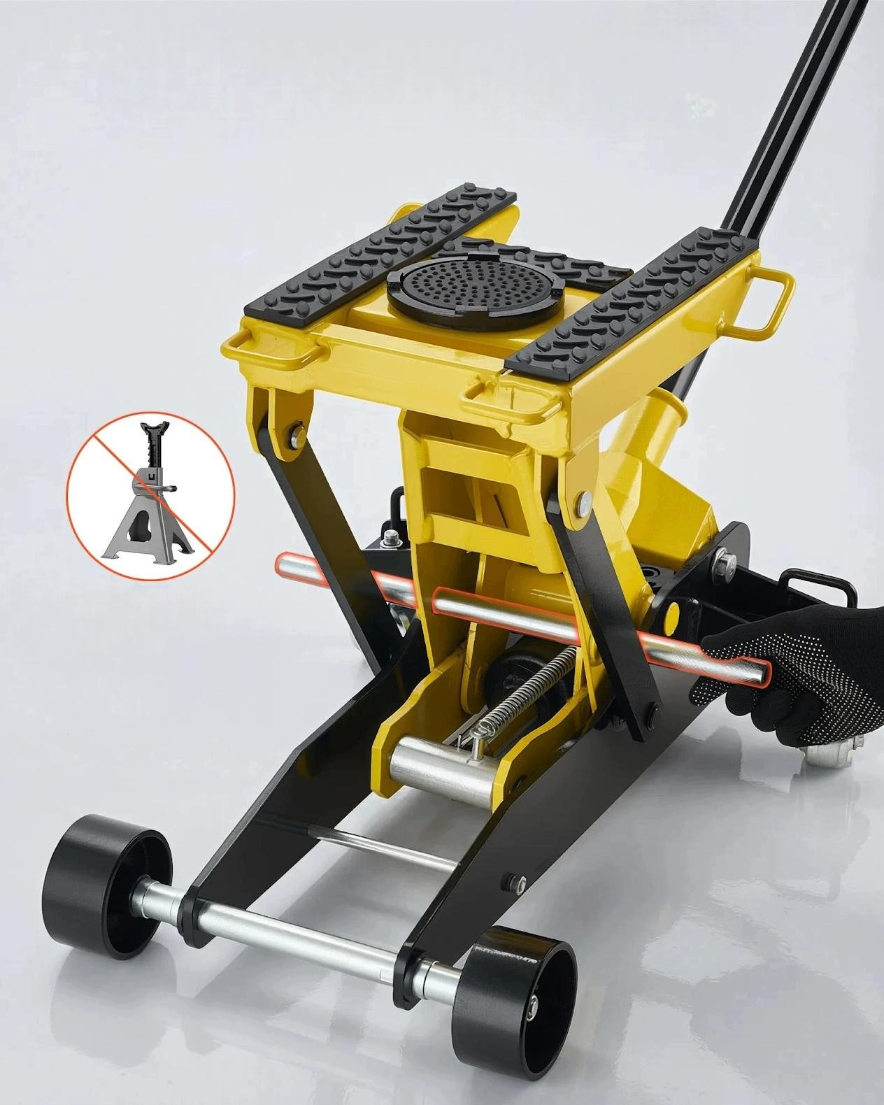 Hydraulic car lift 2 T steel strong pump 150 - 435 mm Manufacturer code 5907021477475