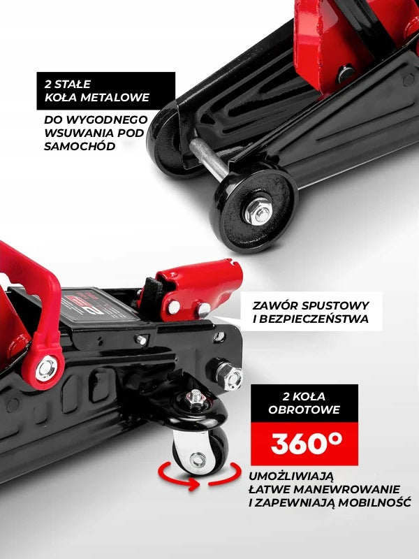 Hydraulic frog lift Forcekraft 2T 140-290 mm Product weight with unit packaging 7 kg
