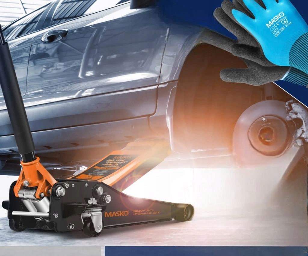 Hydraulic lift 3T flat, roller 360° + accessories Manufacturer code 4255598312073