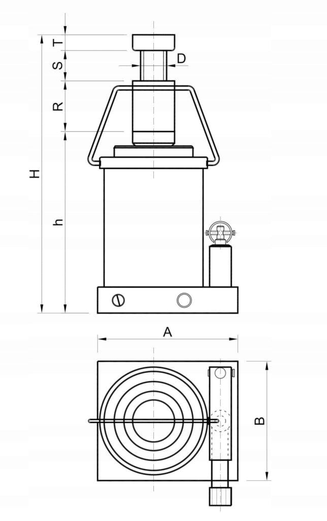 Hydraulic lift D-30 TON low W-7760 SKAMET EAN (GTIN) 5903111388416