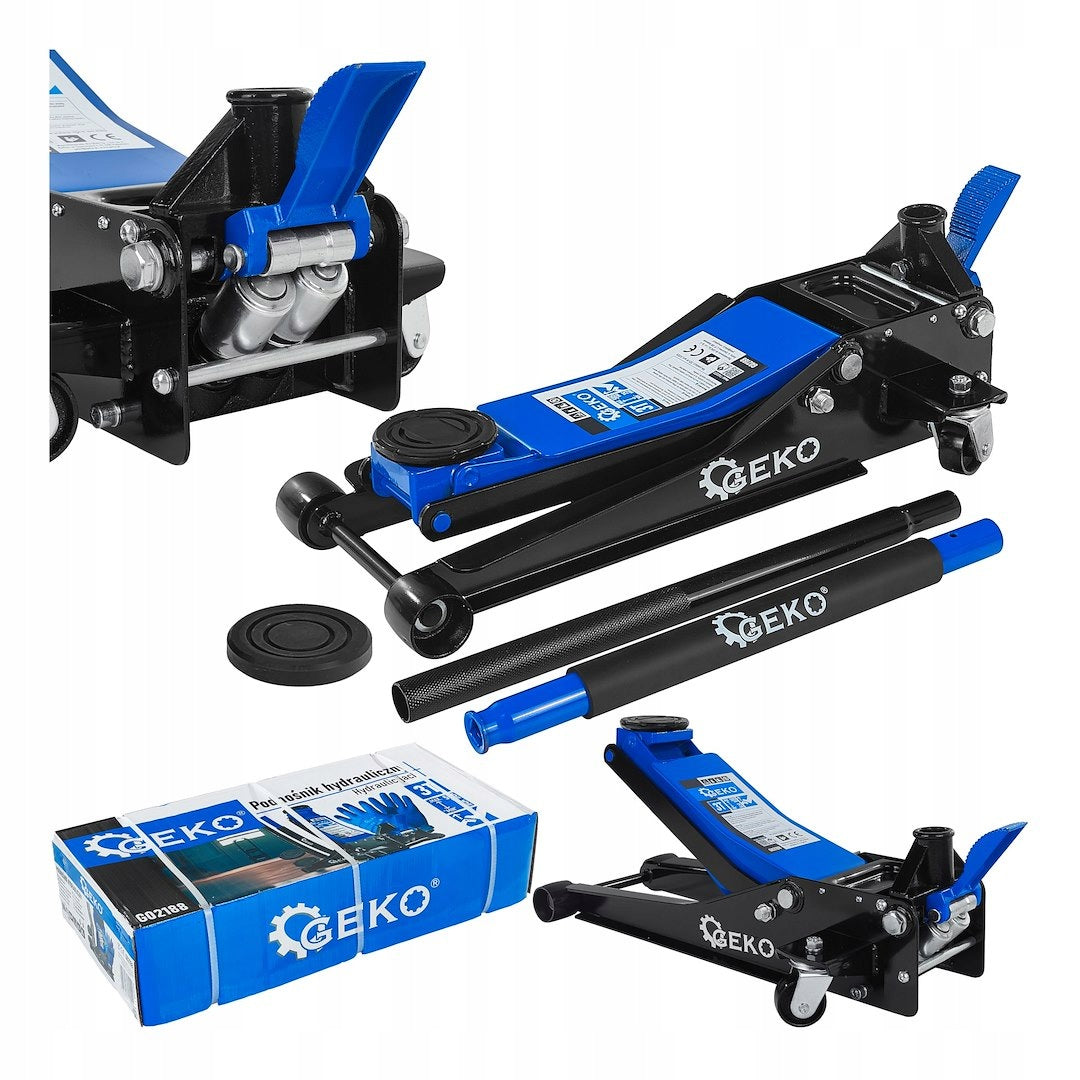 Hydraulic lift frog 3T low profile 75-505 mm 2-piston