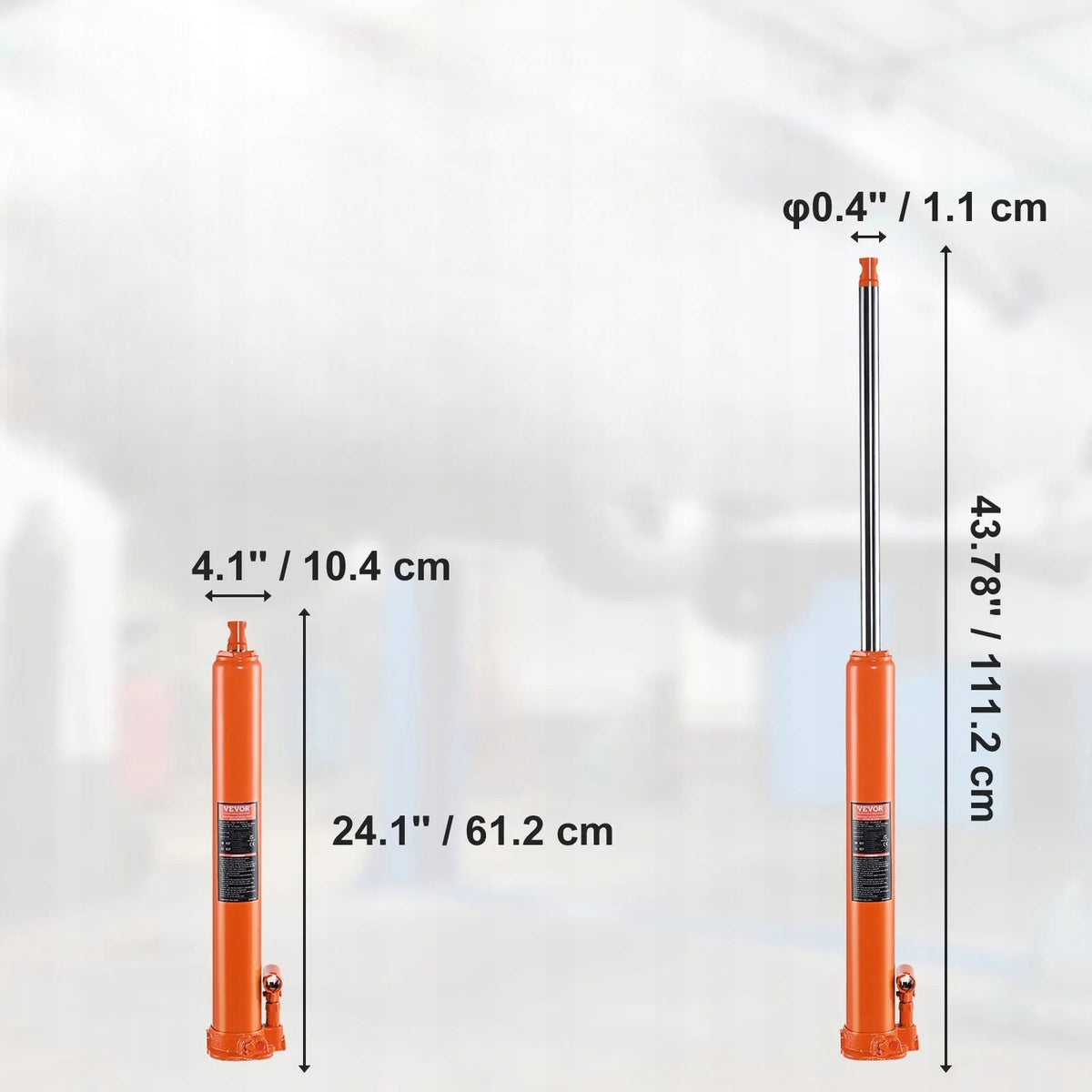 Hydraulic lift long cylinder max 4 t premium single pump Brand no brand