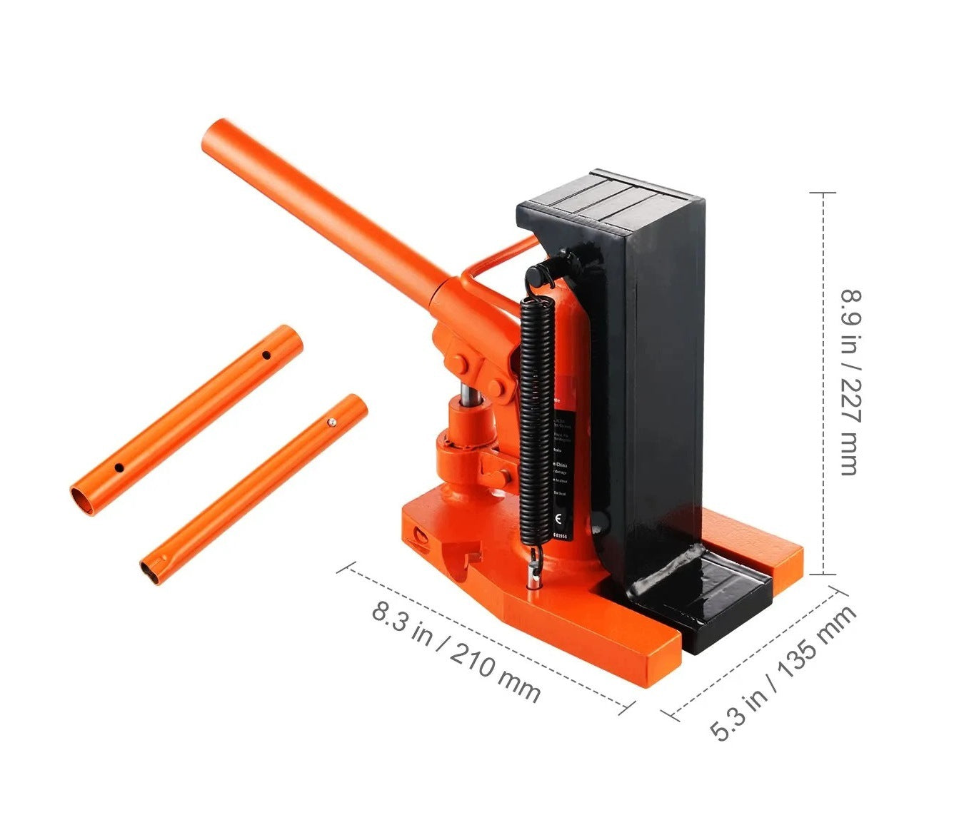 Hydraulic lift powerful 2,5 t workshop car pneumatic 5 t Maximum lifting height 340 mm