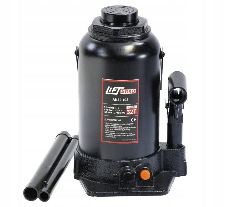 Hydraulic lift single stage lifting capacity 32 tons black AK32-108