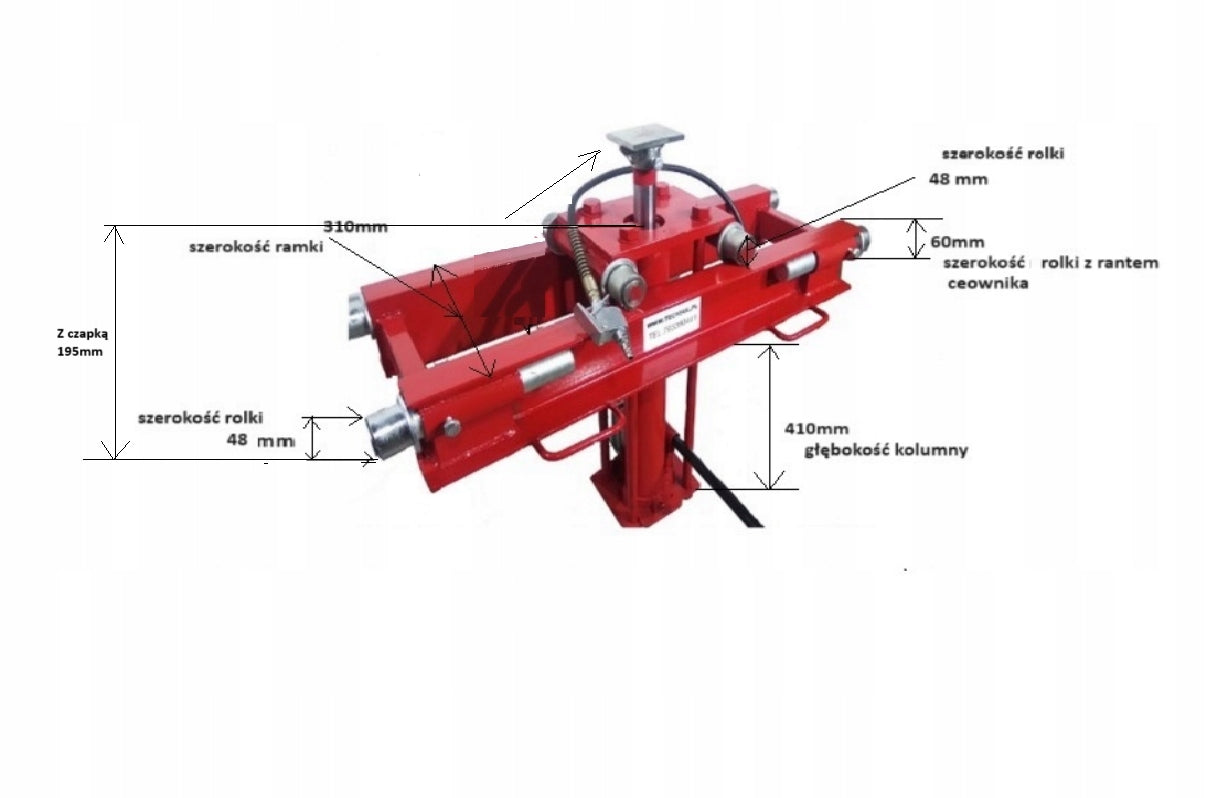 Hydraulic pneumatic duct lift 12 T truck TIR channel Brand Castex
