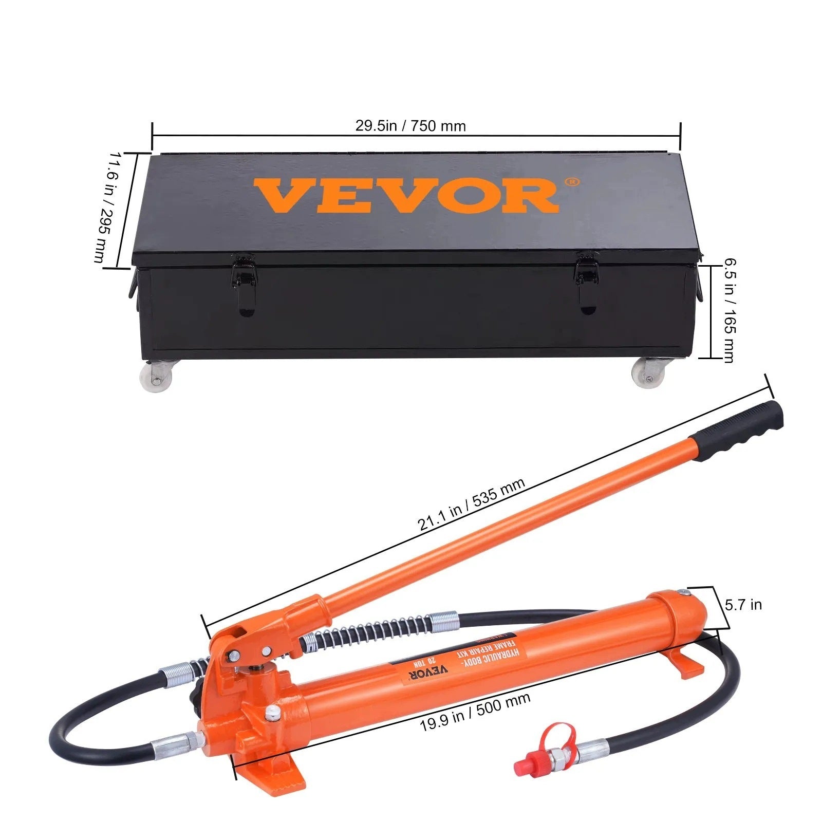 Hydraulic pneumatic lift 20 t black premium air pump 4 t Brand no brand
