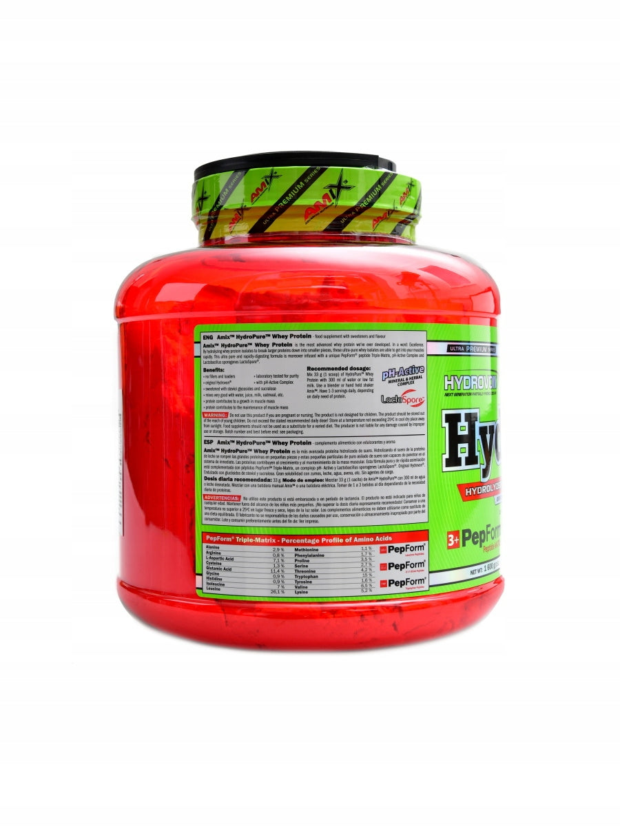 HydroPure hydrolyzed whey protein CFM 1600 g dvojitá čokoláda Expiration date at least six months from the date of purchase