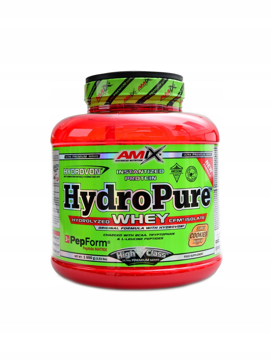 HydroPure hydrolyzed whey protein CFM 2 x 1600 g arašídové sušenky Expiration date at least six months from the date of purchase