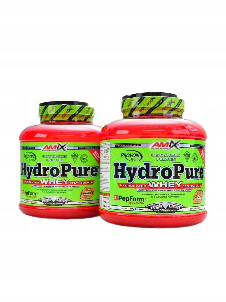 HydroPure hydrolyzed whey protein CFM 2 x 1600 g arašídové sušenky