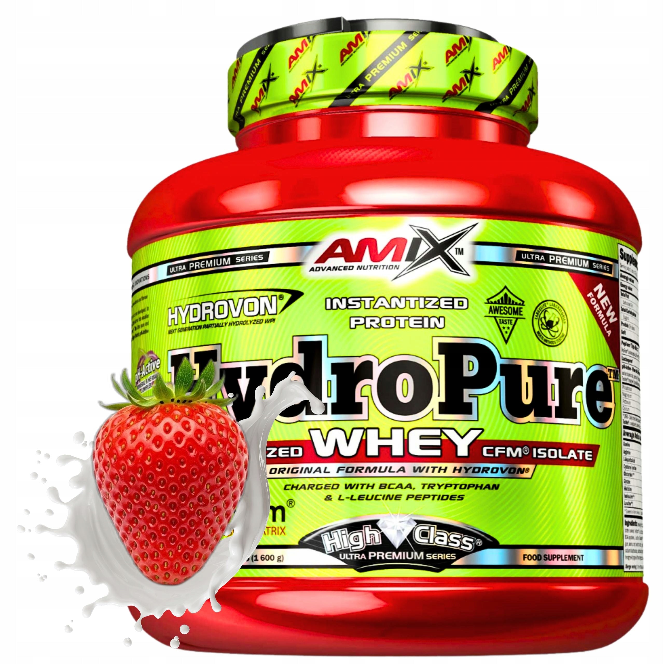 Hydrolyzate WPH Amix HydroPure Strawberry Protein Conditioner 1,6kg