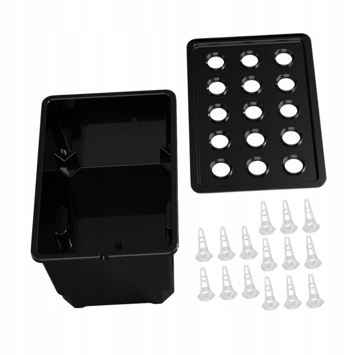 Hydroponic Growing System Kit Easy to Use 15 Holes Convenient Black Brand no brand