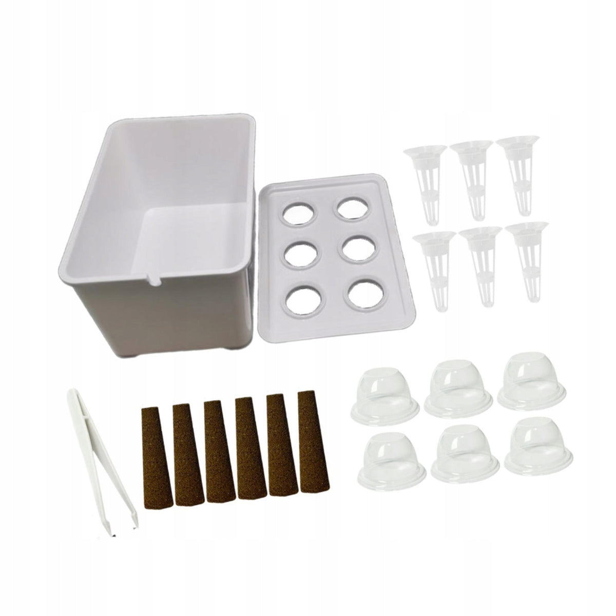 Hydroponics Growing System, Hydroponics Grower Kit Sturdy Planting White