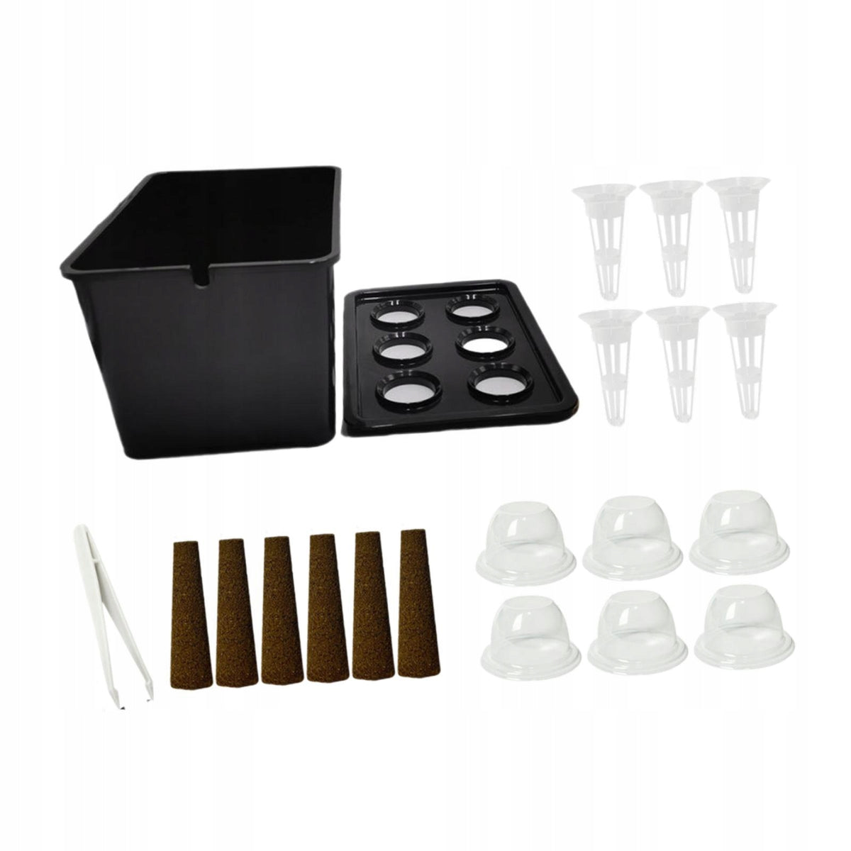 Hydroponics Growing System Kit, Gardening System High Performance Black Brand no brand