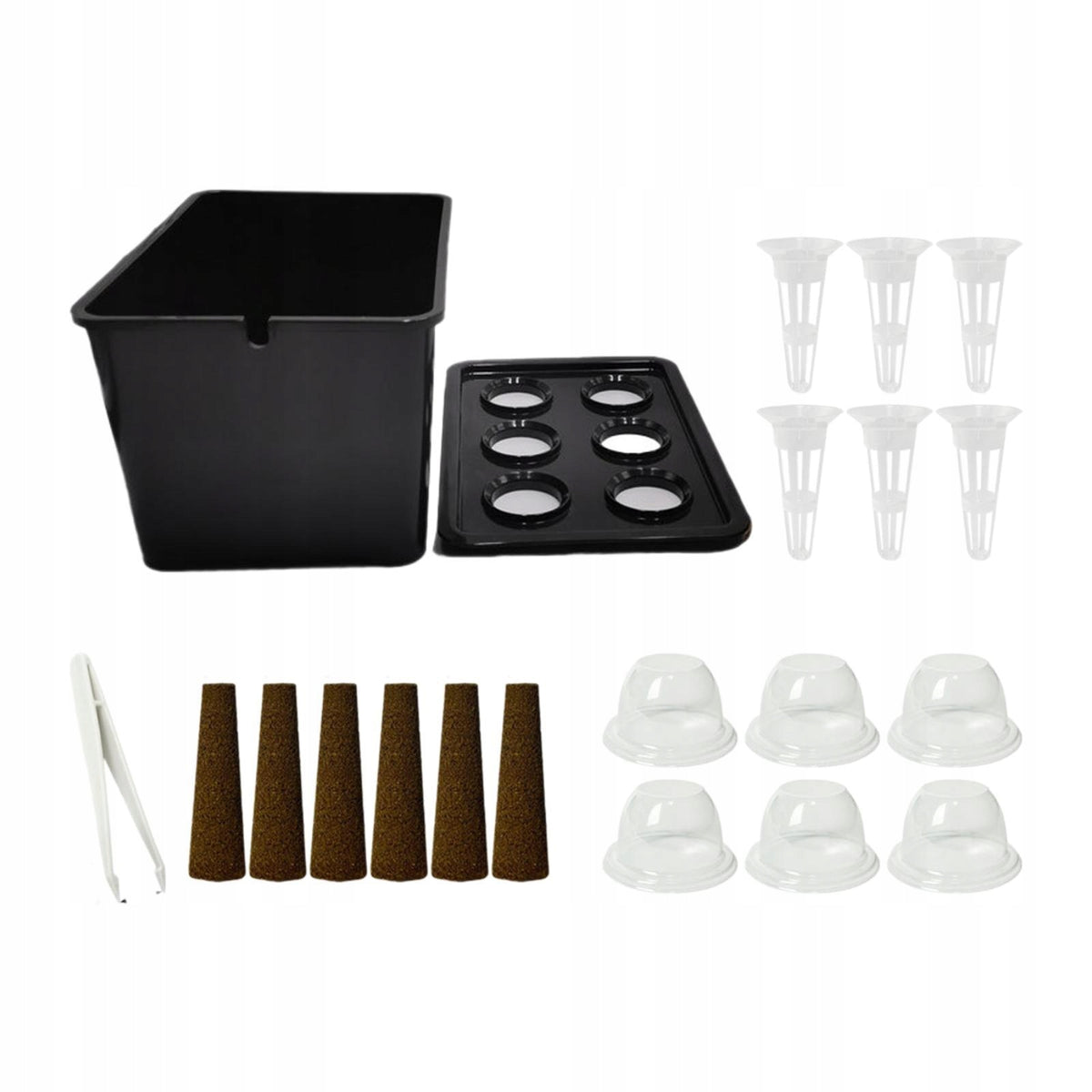Hydroponics Growing System Kit, Gardening System High Performance Black