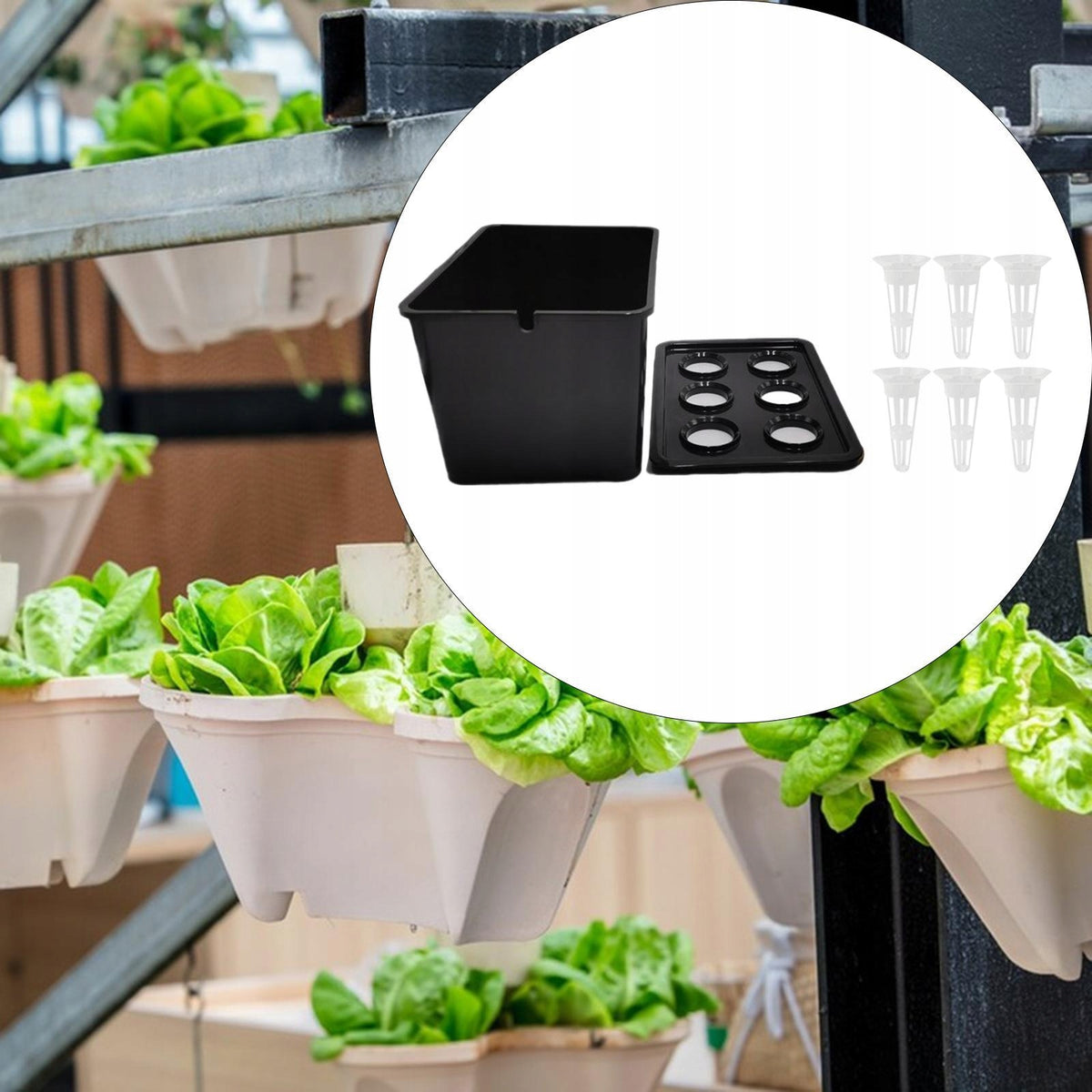 Hydroponics Growing System Kit, Hydroponics Grower Kit Planting Black