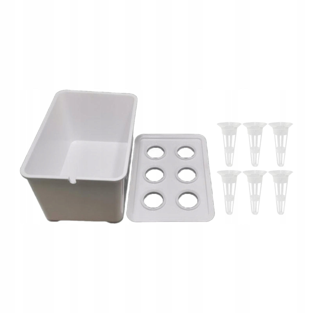 Hydroponics Growing System Wear Resistant Practical Easy to Use White