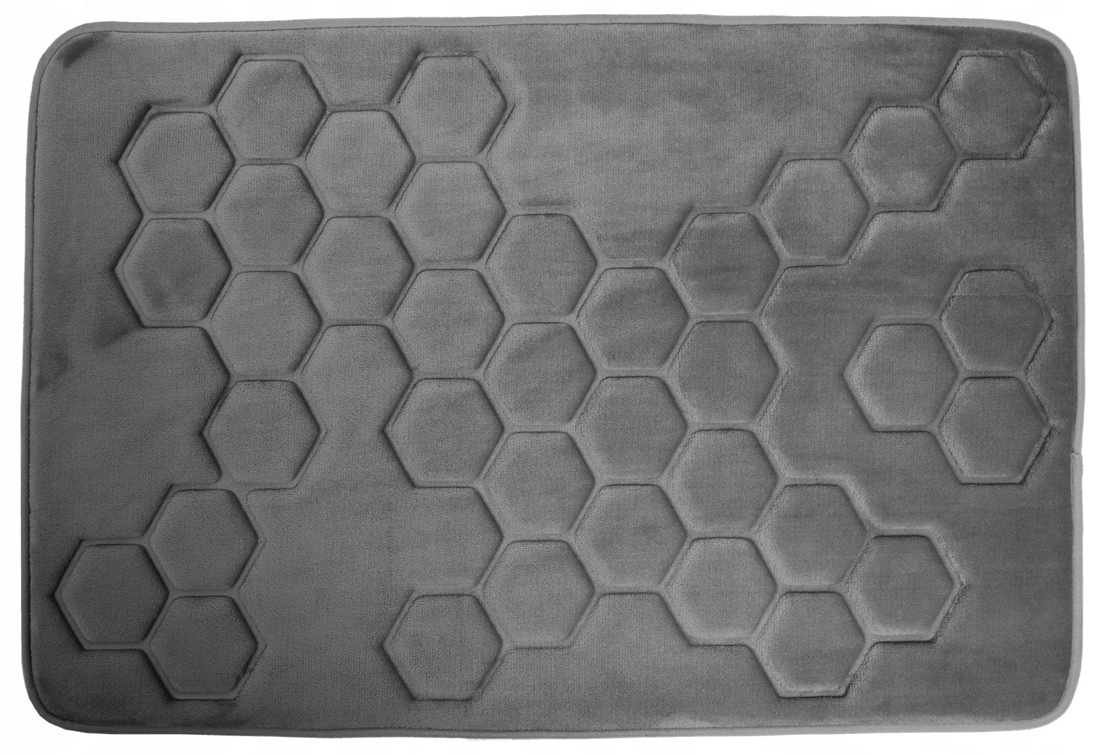 Hyggli Honey Bathroom Rug 90x60 cm Rectangular Grey 70-089