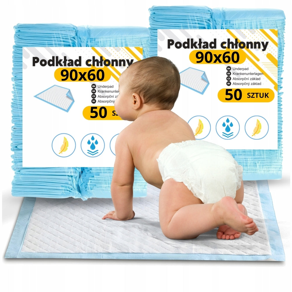 Hygiene Pads Absorbent Changing Mats 90x60 100pcs for Kids