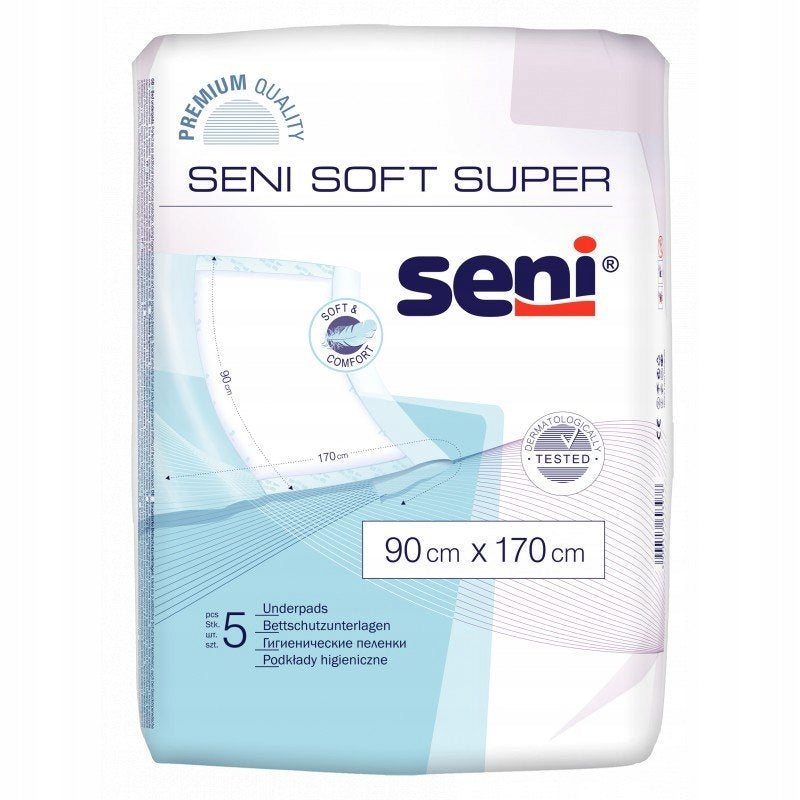 Hygiene foundations Seni Soft Super 90x170cm 5pcs