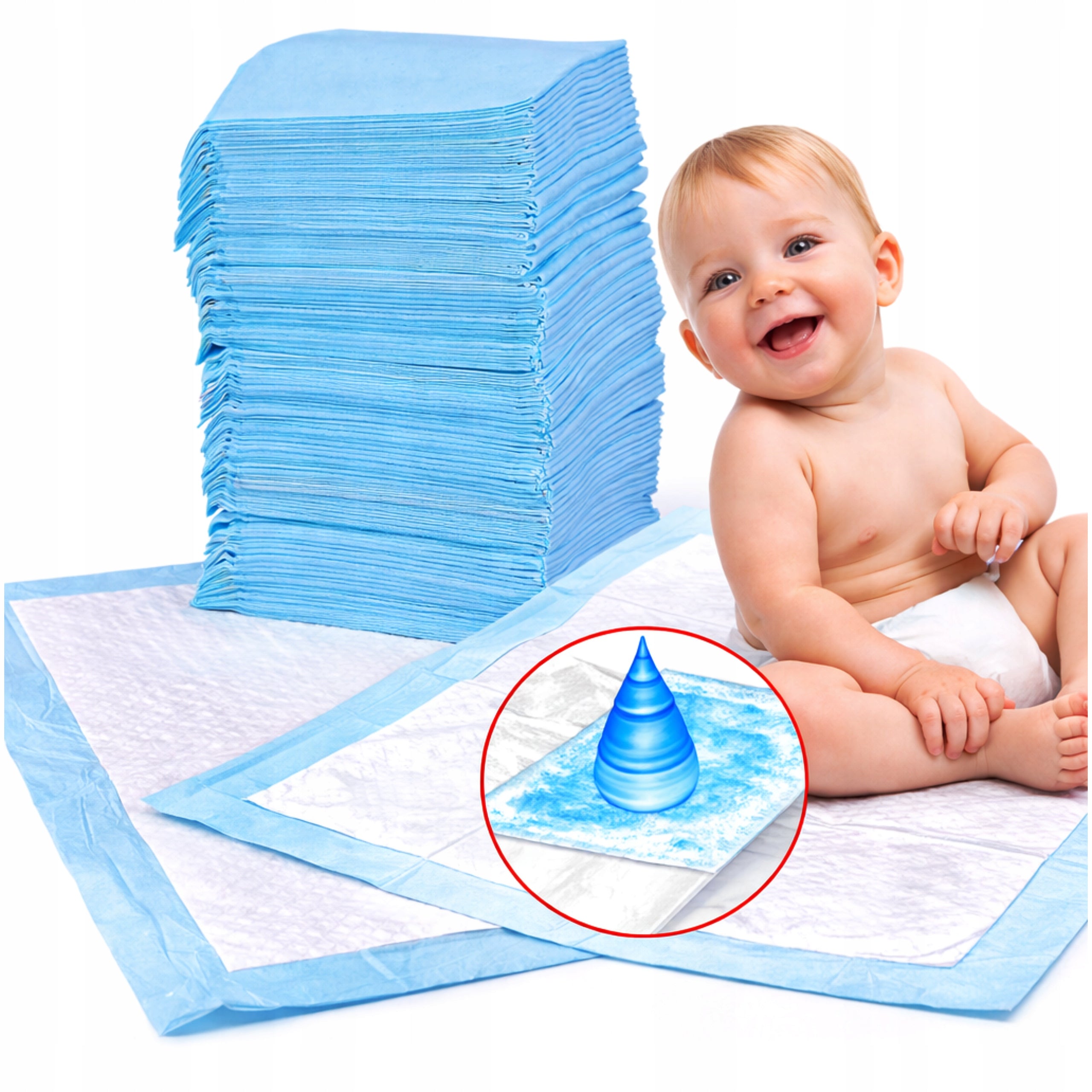 Hygienic Primers 100 Pcs Disposable Absorbent Mat for Changing Table 40x60