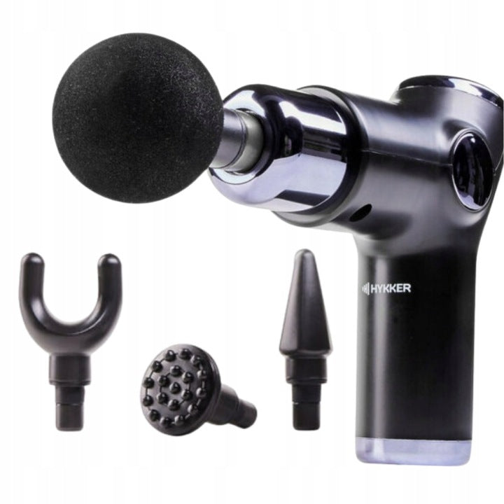 Hykker Massage Gun 30W Massager 4 Tips 6 Intensity Modes Packaging status original