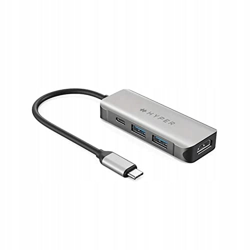 HyperDrive 4-in-1 USB-C Hub, Laptop Hub, USB C Adapter (HD41-GL)