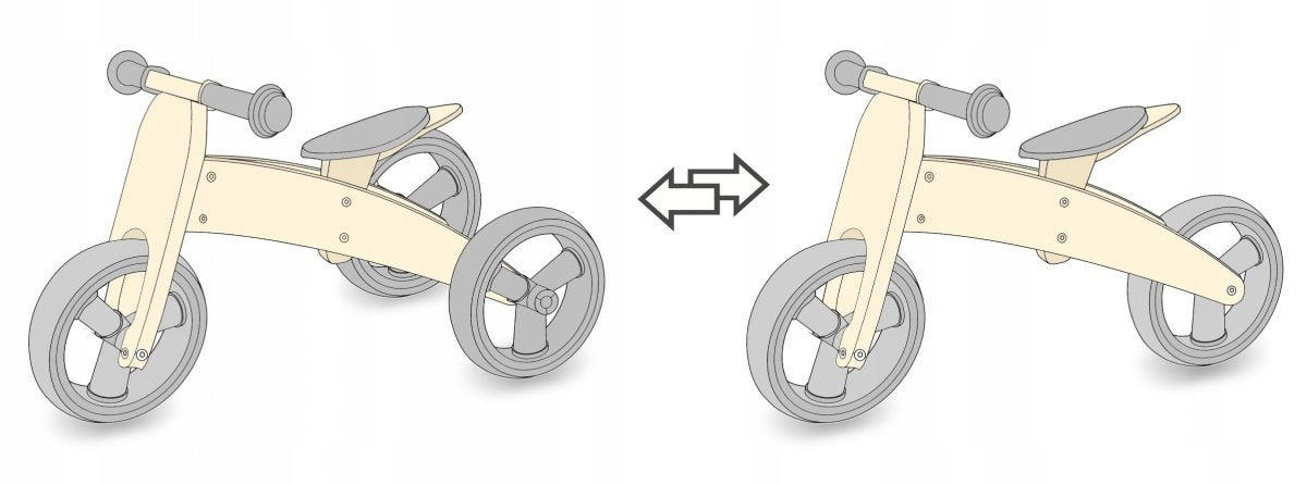 HyperMotion GORDON Wooden tricycle 2in1from 18 m+ Kid's age 2＋ years