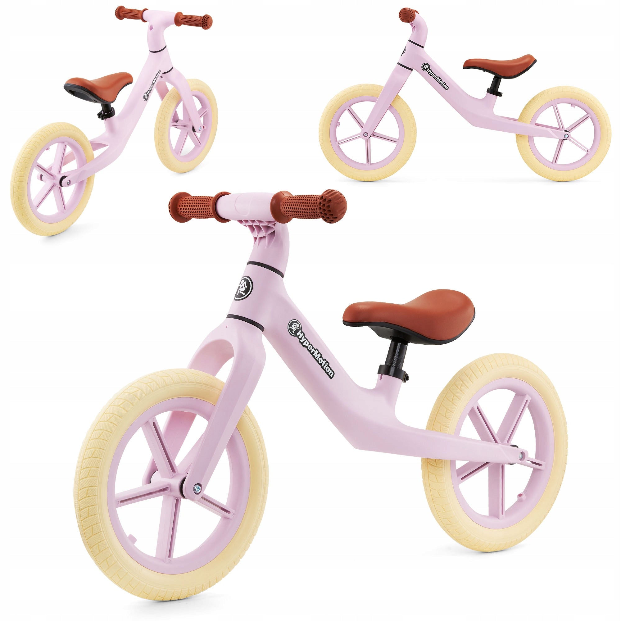 HyperMotion Marcelo balance bike pink – for children, light and stylish