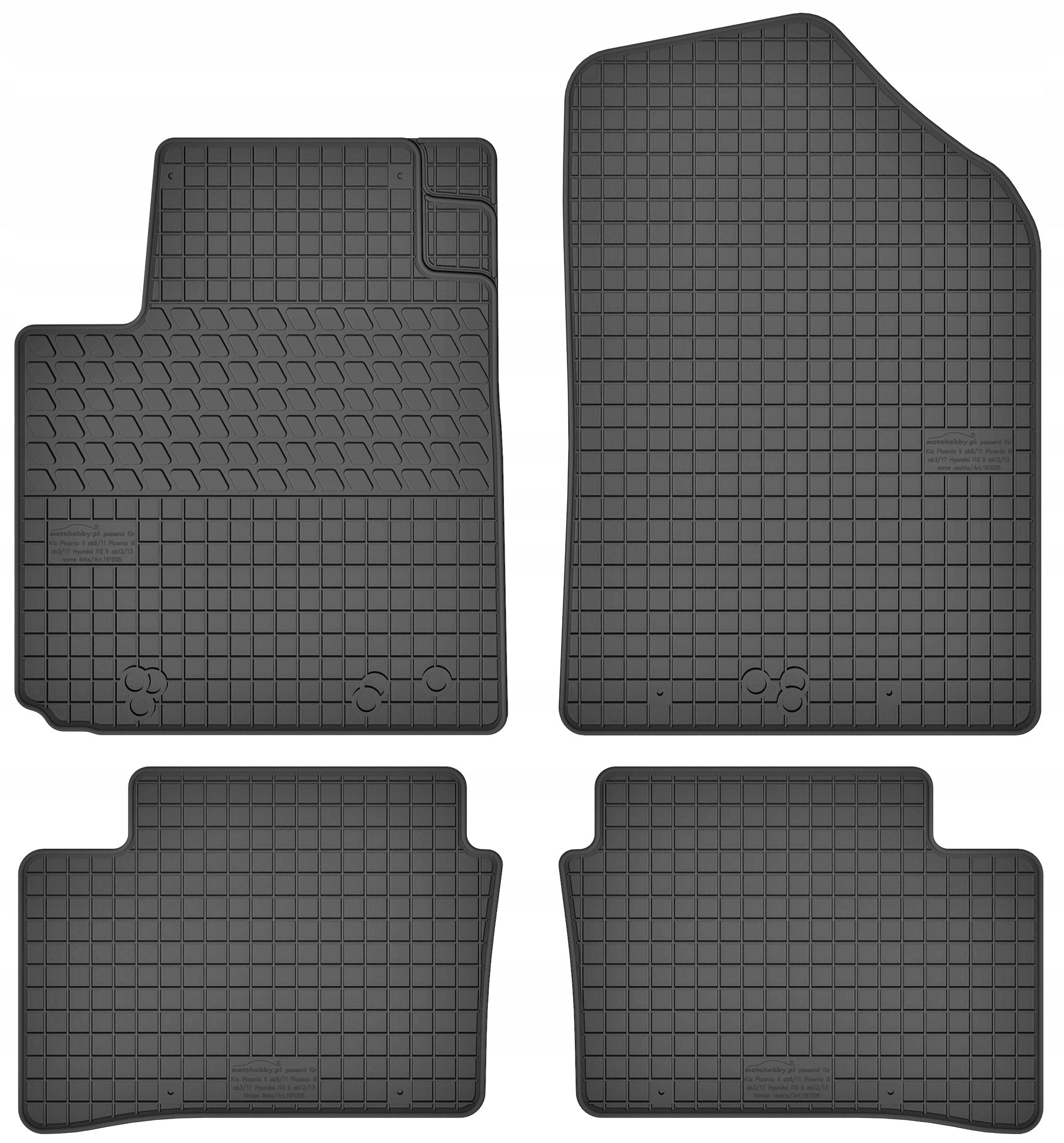 Hyundai i10 II (13-19) RUBBER MATS
