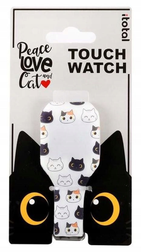 I-Total Wristwatch Kittens Digital Battery Operated For Children's Birthday Gift