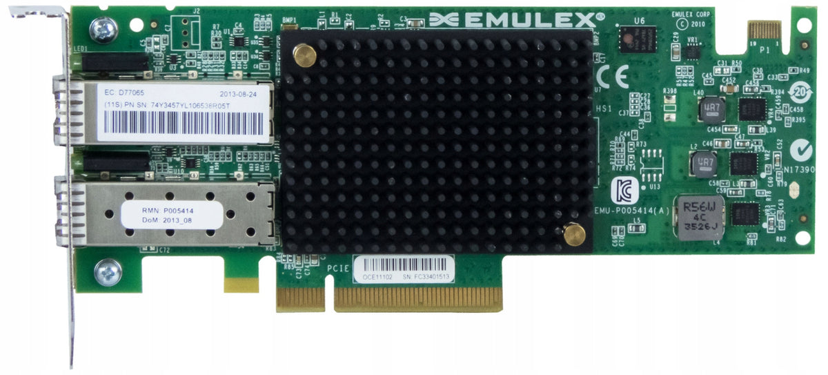 IBM 5287 74Y3457 2-PORT 10GbE SFP+ PCIe x8