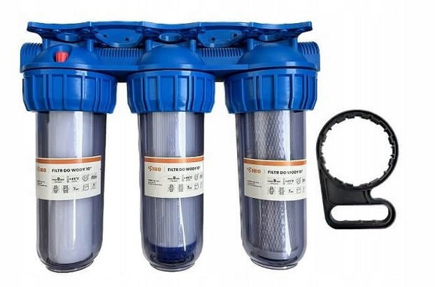IBO triple water filter / housing 3x10-1" Manufacturer code 003482