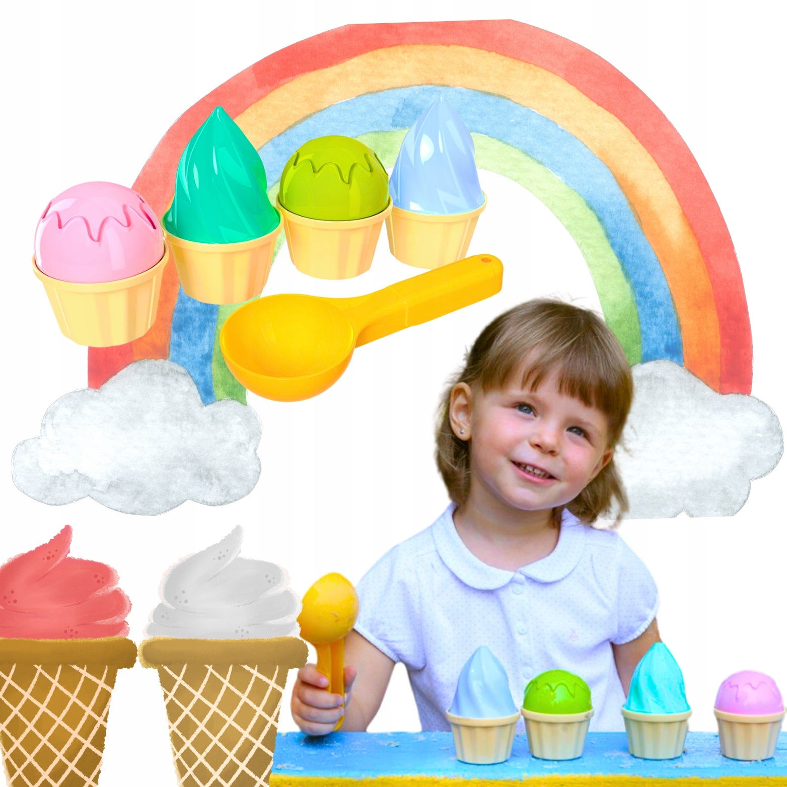 ICE CREAM SAND MOLDS IN ICE CREAM CUPS SUMMER 6610 Manufacturer code 6610