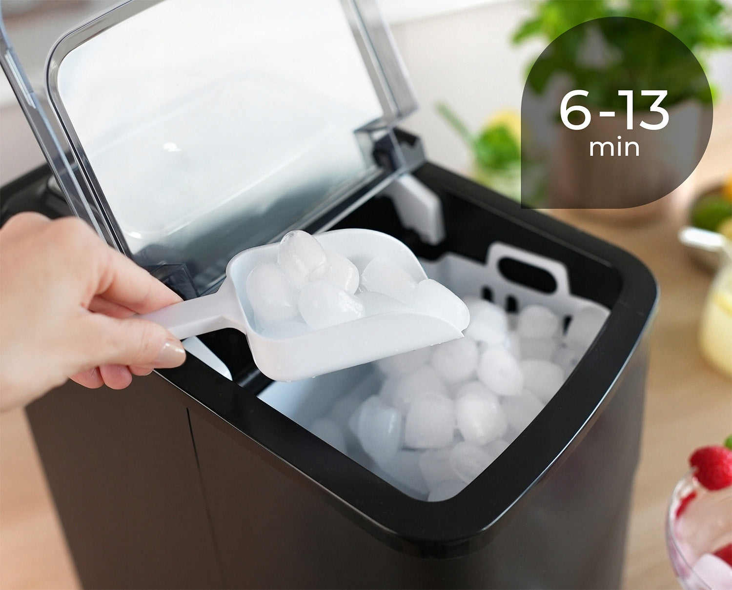 ICE MAKER 12KG HOMEMADE CUBE MACHINE 160W MOZANO EXPRESS ICE Manufacturer code AGD/KOS/01