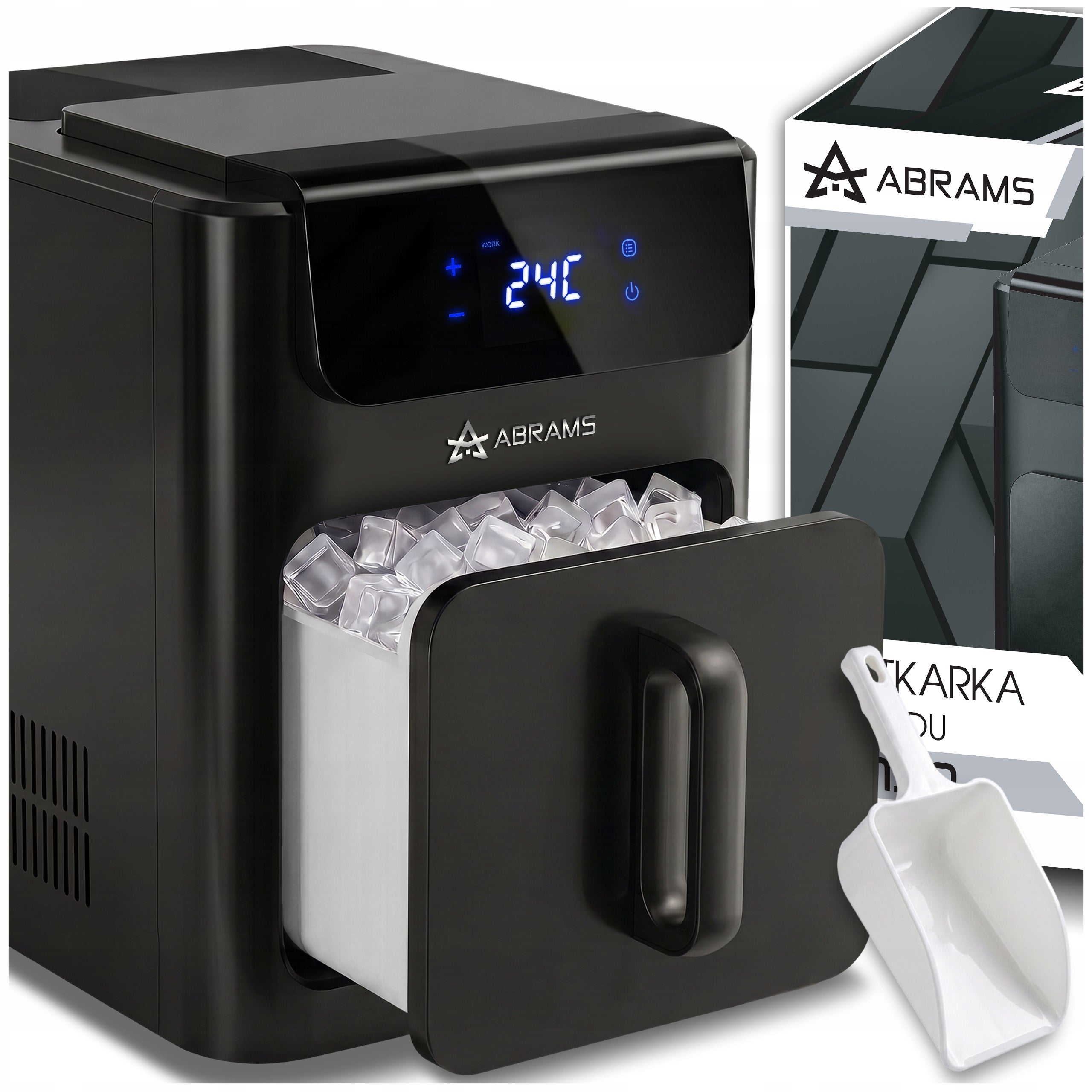ICE MAKER CUBE MACHINE 25KG/24H QUIET FAST EFFICIENT + BLADE