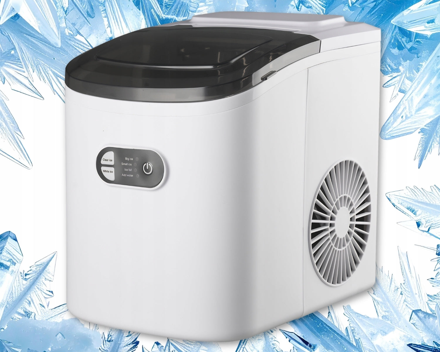 ICE MAKER SMALL HOME EFFICIENT ICE MACHINE 12KG/24H + SPATULA Power 120 W