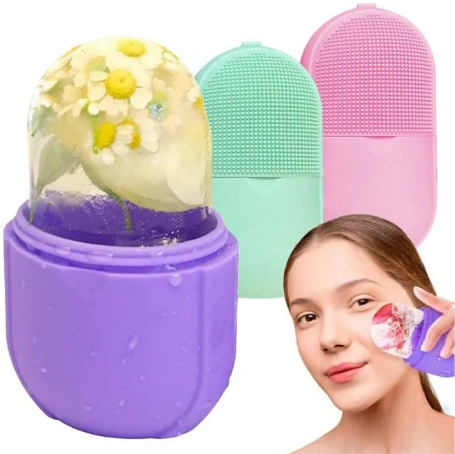 ICE ROLLER FACIAL MASSAGER SOOTHING SMOOTHING COOLING COLOR