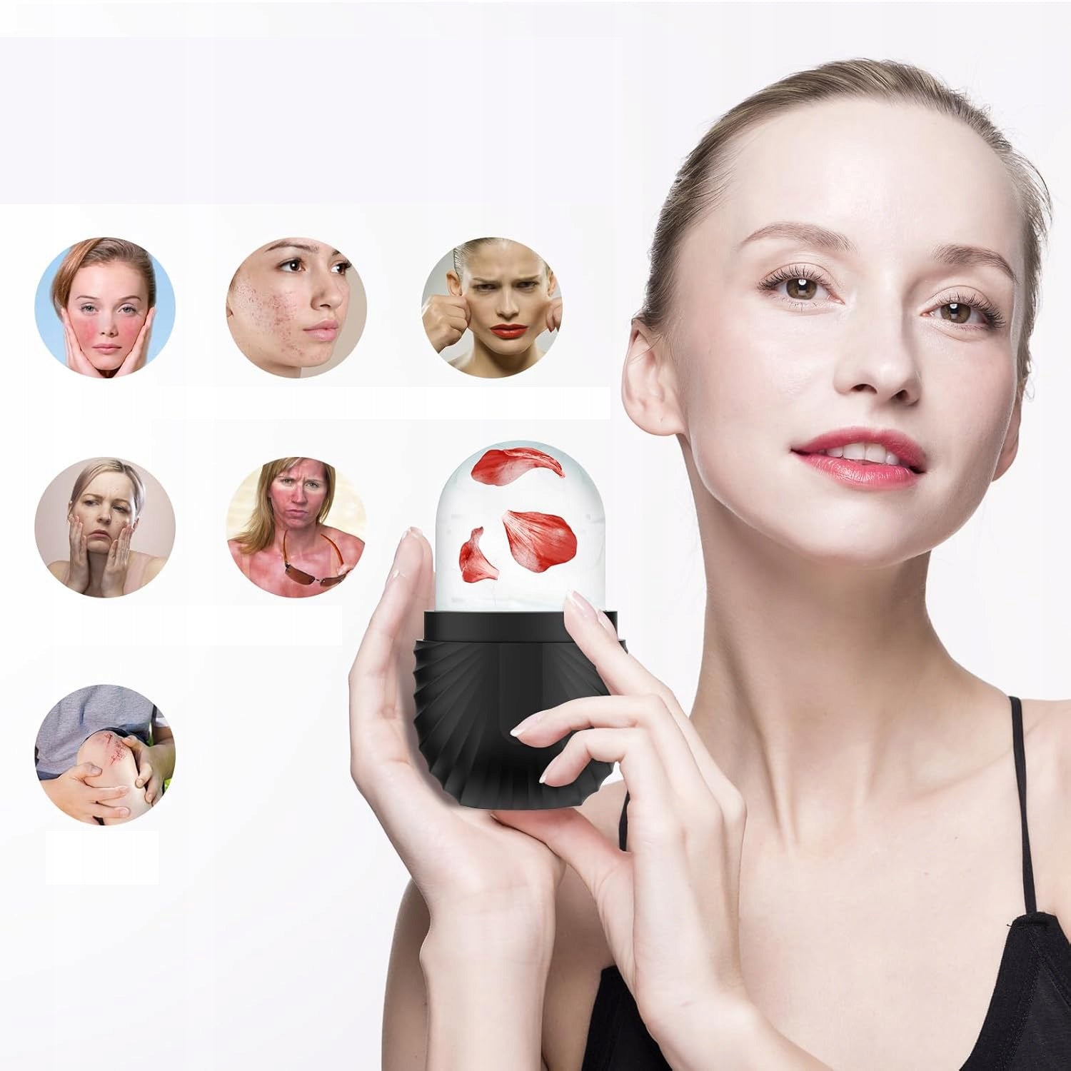 ICE ROLLER Ice Face Massager Cooling Smoothing Wrinkles Black Manufacturer code ZGEER HIGINICYCUB