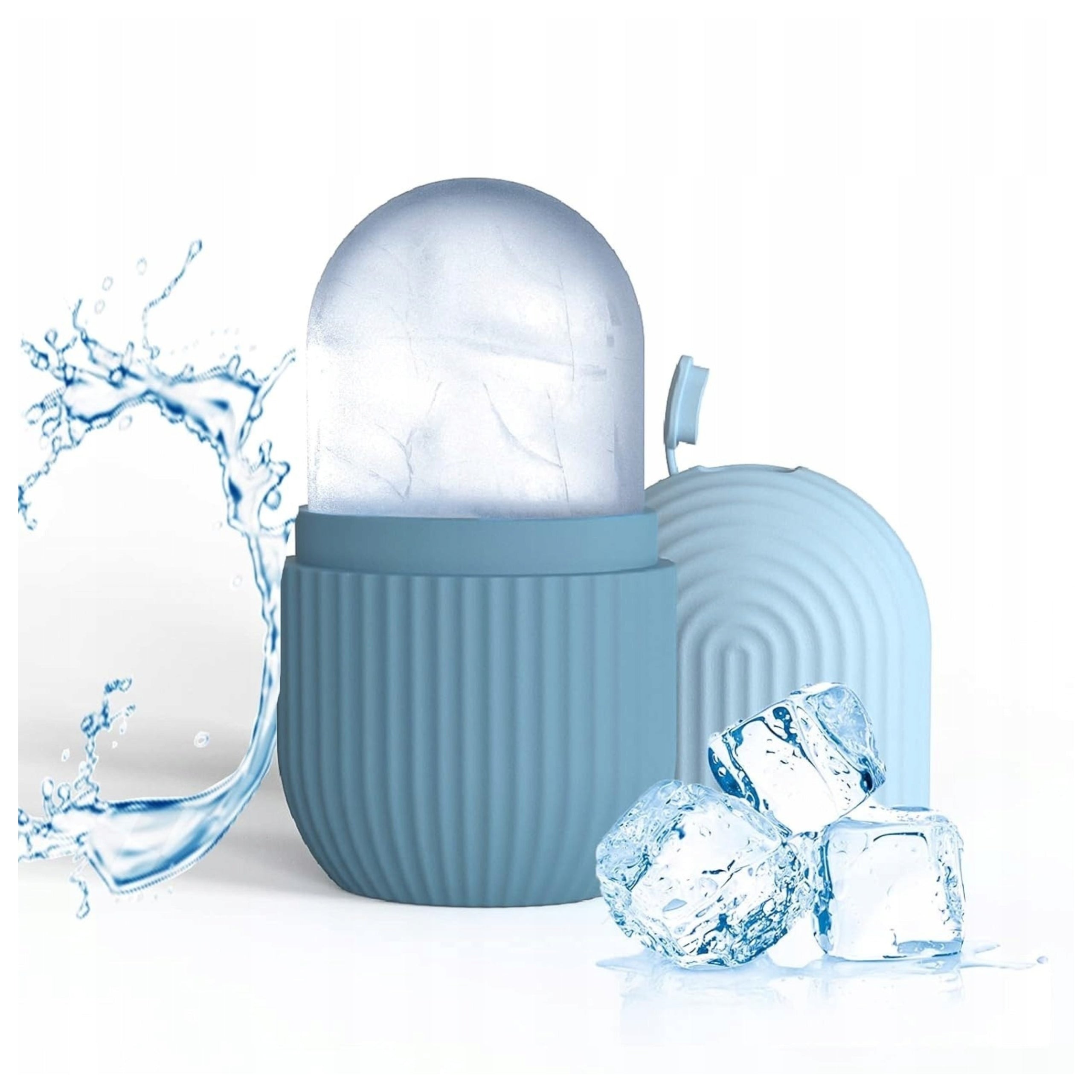 ICE ROLLER Ice Face Massager Cooling Smoothing Wrinkles Blue Brand no brand