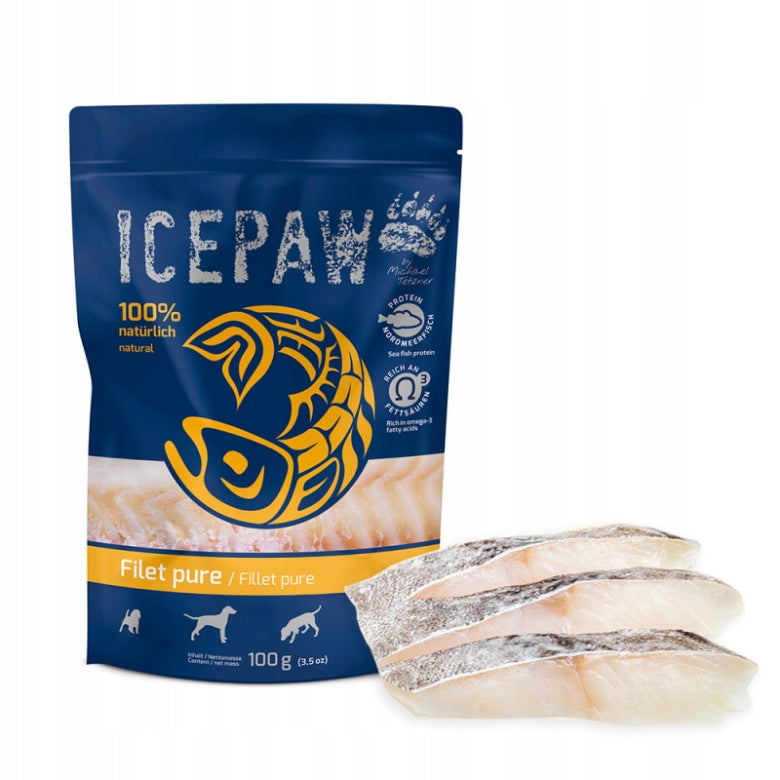 ICEPAW FILLET PURE 100g cod fillet for dogs