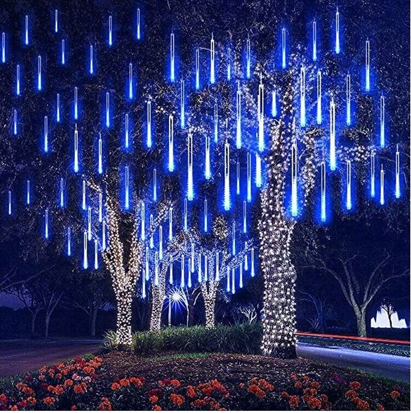 ICICLES FALLING SNOW 50CM LED METEORITE LIGHTS BLUE GARLAND Manufacturer code METEORY RURKI