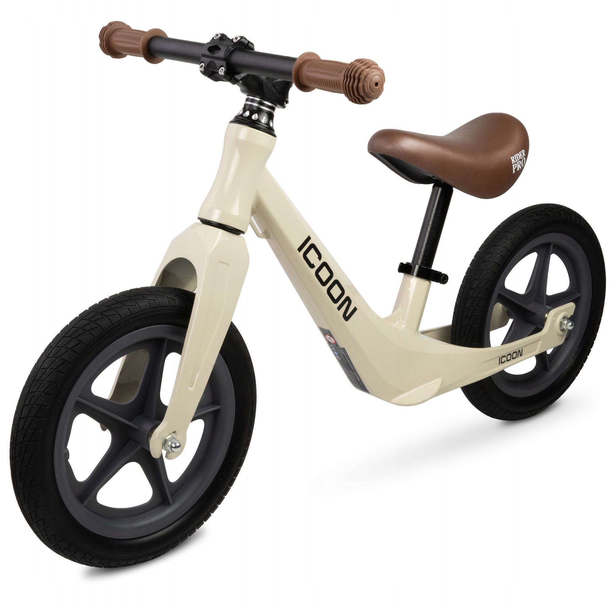 ICOON Magnesium balance bike 12” light 3,1kg PU wheels for children 2+ beige