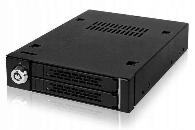 ICY DOCK ToughArmor MB992SK-B Metal 2-Disc Pocket 2.5” SATA/SAS HDD