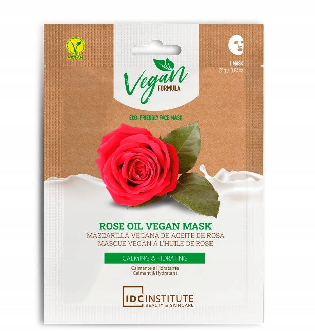 Tuch-Gesichtsmaske IDC Institute Rose Oil, 25 g 