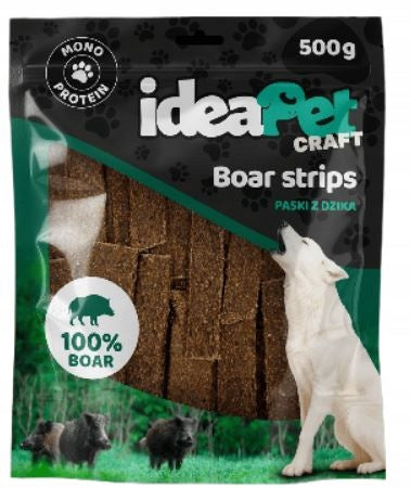 IDEA PET CRAFT STRIPES WITH WILD BOAR 500G