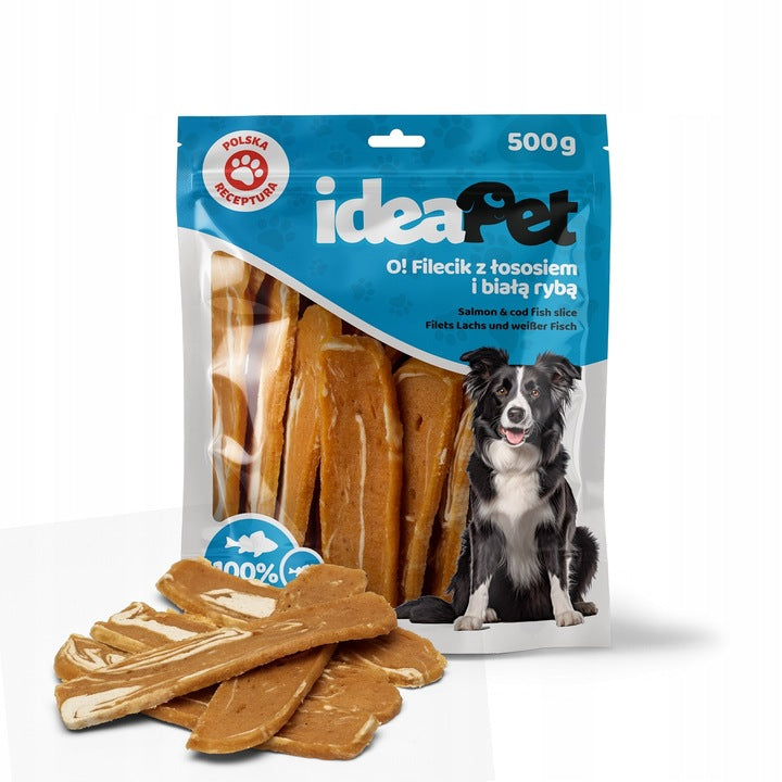 IDEA PET O! FILLET WITH SALMON AND WHITE FISH 500G