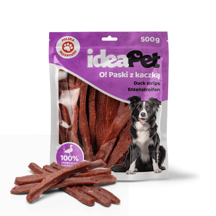 IDEA PET O! STRIPS WITH DUCK 500G