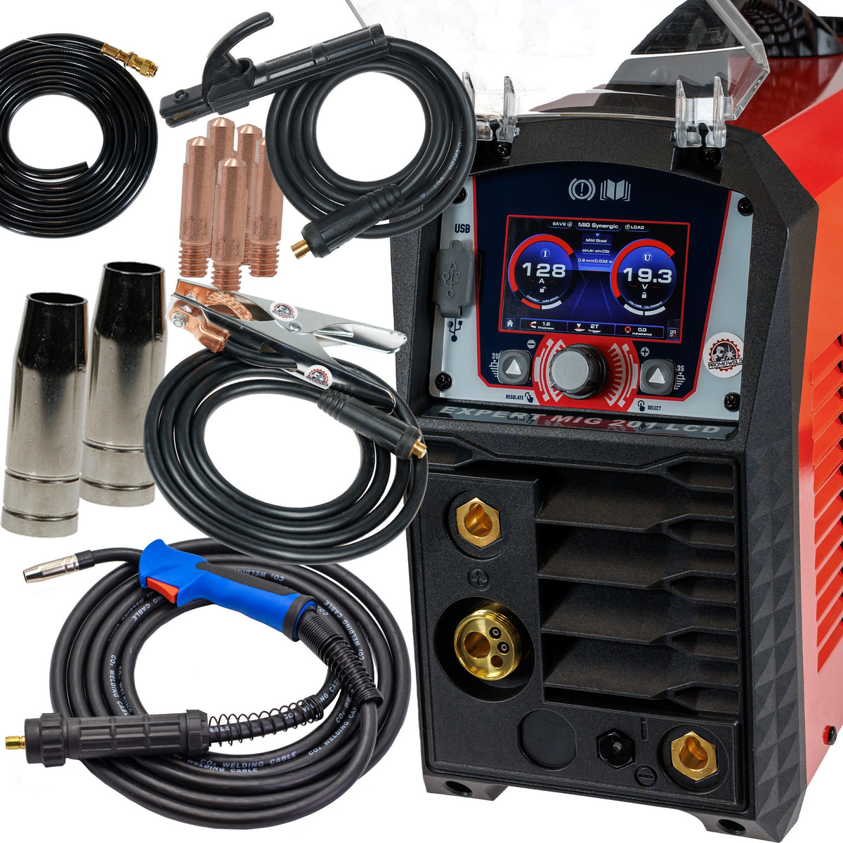 IDEAL EXPERT 201 LCD MIG/MAG/MMA/TIG SYNERGY SOLDERING, FLUX WITHOUT GAS
