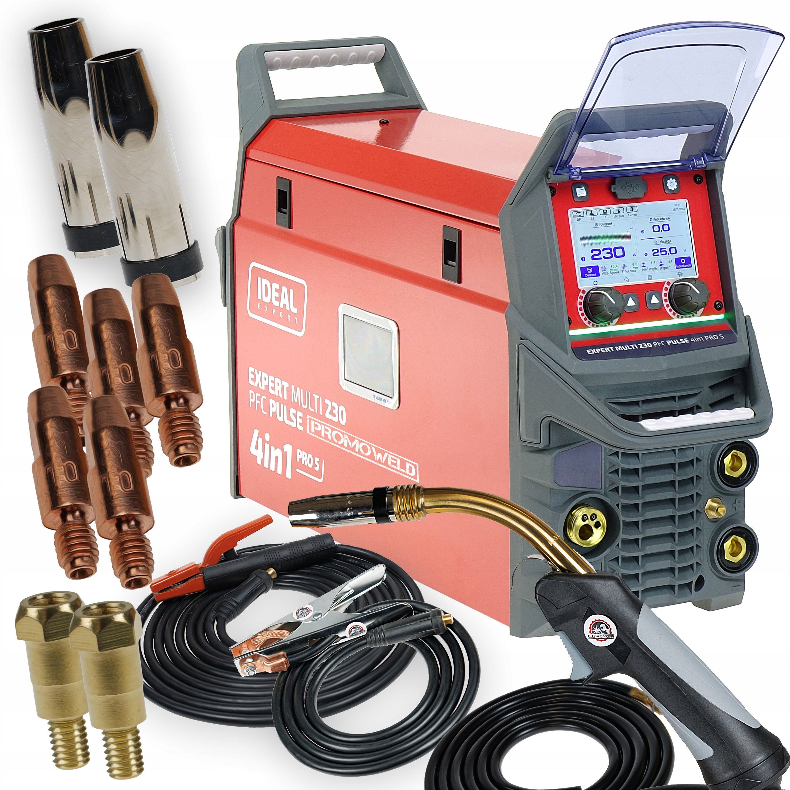 IDEAL EXPERT MIG 220 PFC PULSE Pro5 LCD Tig Lift/MMA
