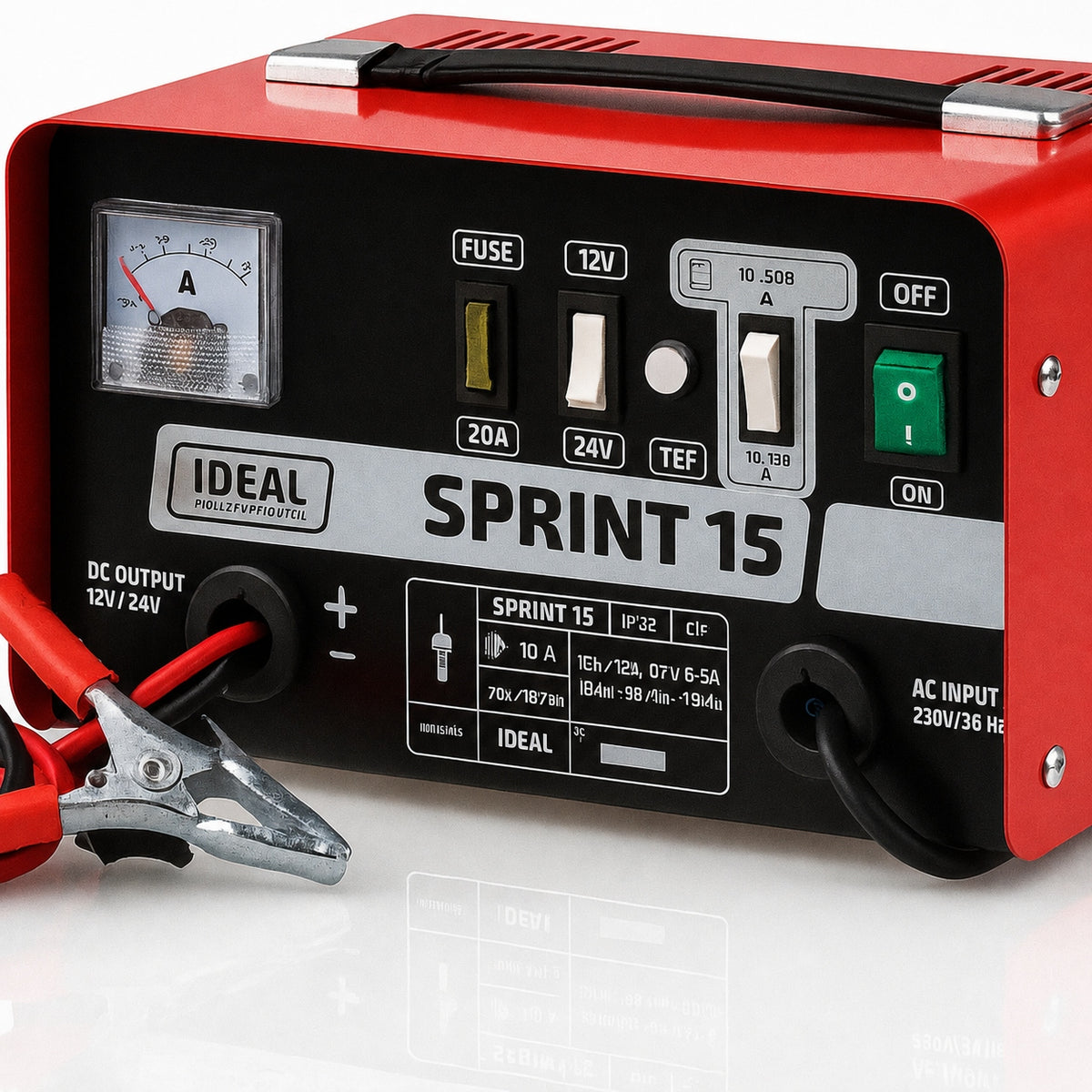 IDEAL SPRINT 15 - Rectifier 12-24 V | Automatic charging | 230 V Packaging status original
